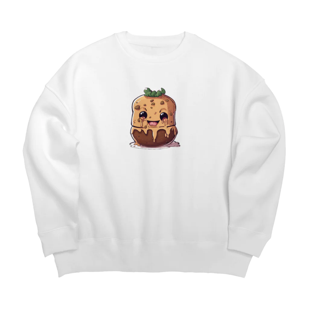 腐食物くんの腐食物くん Big Crew Neck Sweatshirt