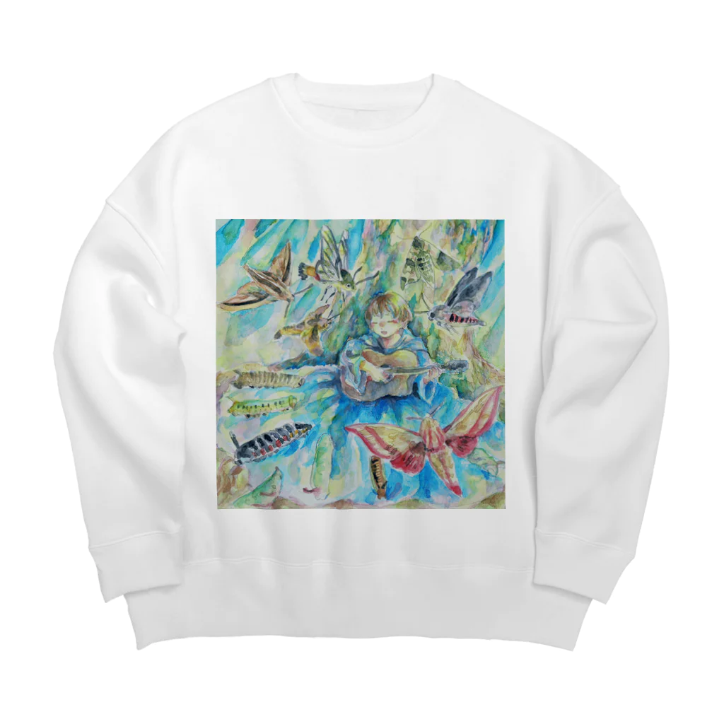 石原有輝香 official SUZURIのスズメガの森 designed by クスノキ陽菜 Big Crew Neck Sweatshirt