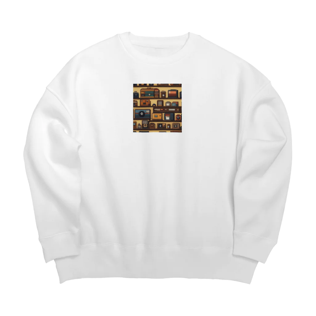 毎日がにゃんとも幸せ マサッチShopのレトロドット Big Crew Neck Sweatshirt