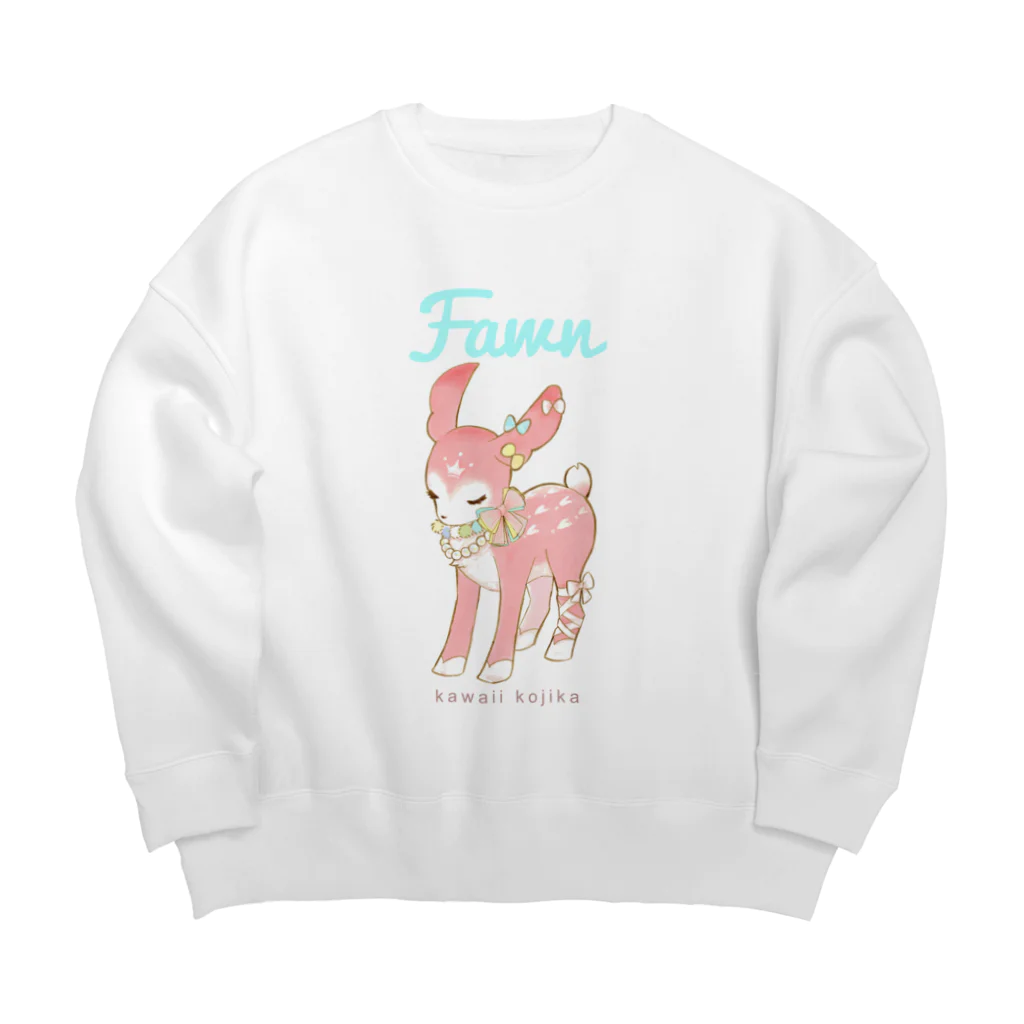 noriko_udukiのFawn〜かわいい小鹿〜 Big Crew Neck Sweatshirt