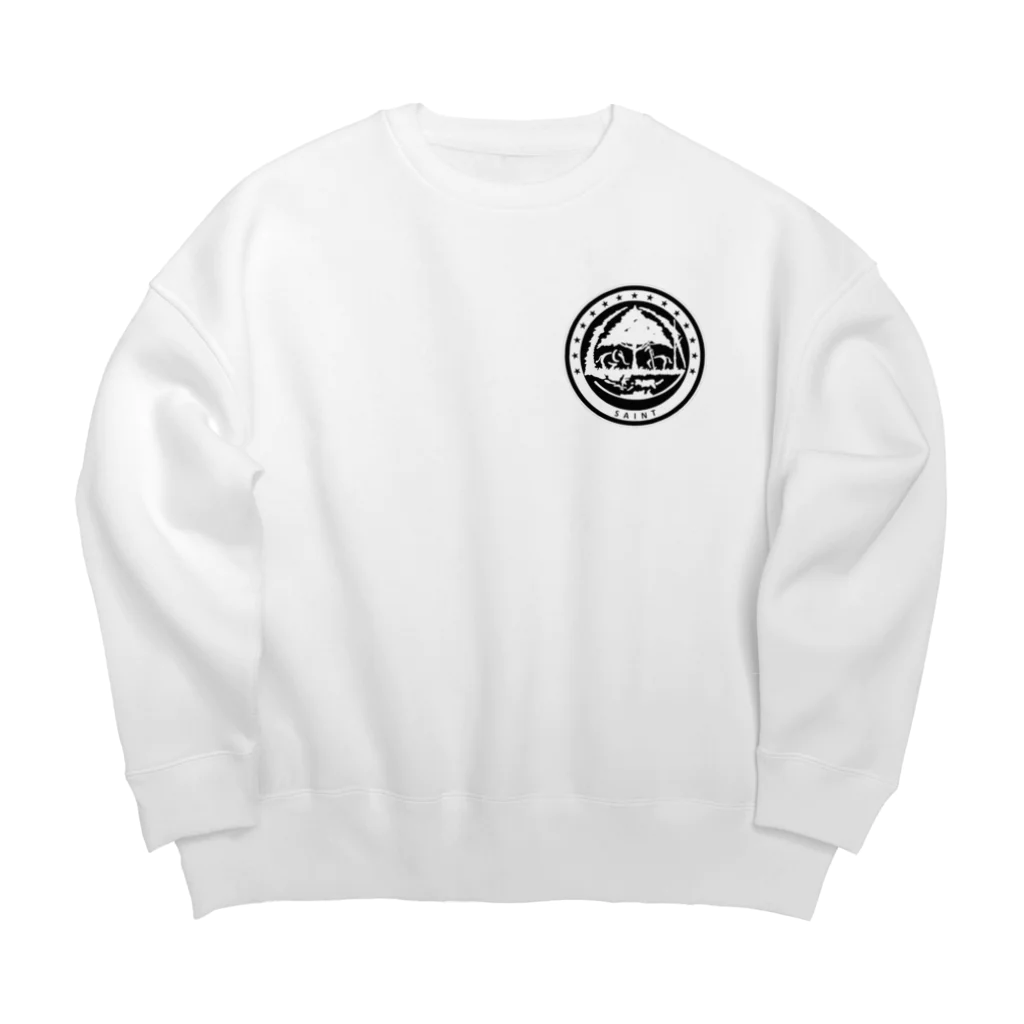 Saintの白黒反転 Big Crew Neck Sweatshirt