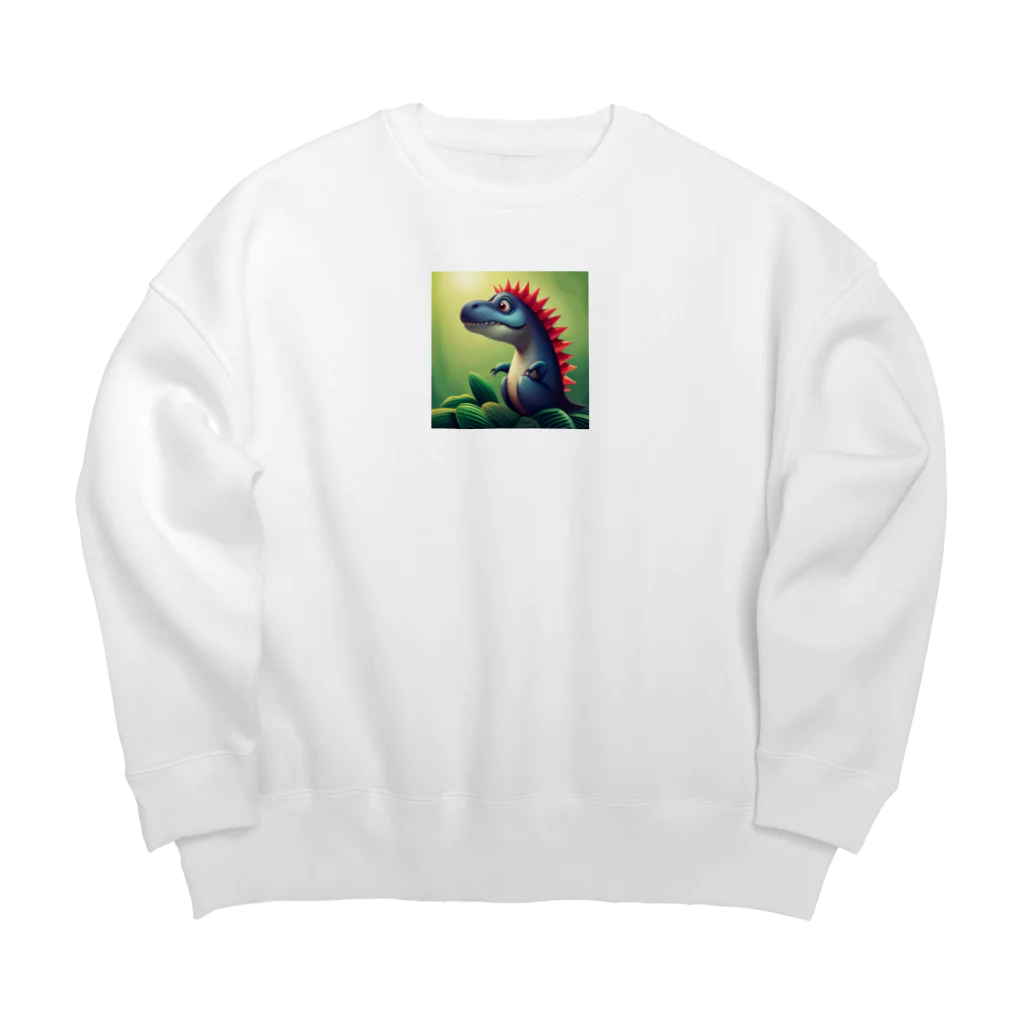 Ryuu_0925の古代の巨大生物たち Big Crew Neck Sweatshirt