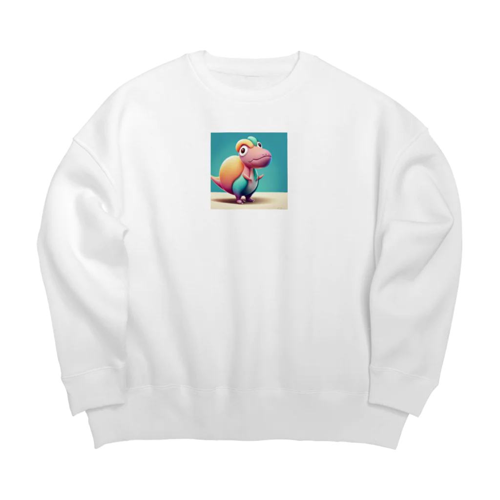 Ryuu_0925の古代の巨大生物たち Big Crew Neck Sweatshirt