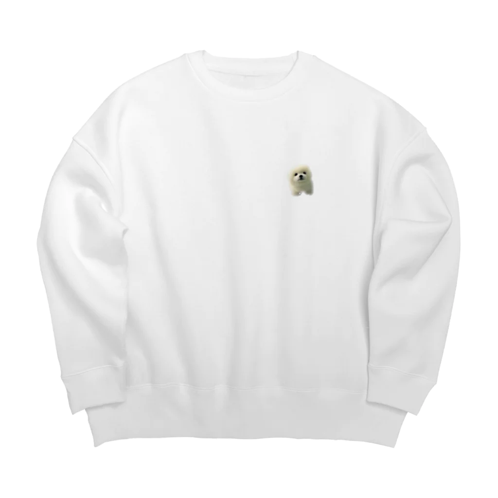 森のぱれるのキラキラわんこ Big Crew Neck Sweatshirt