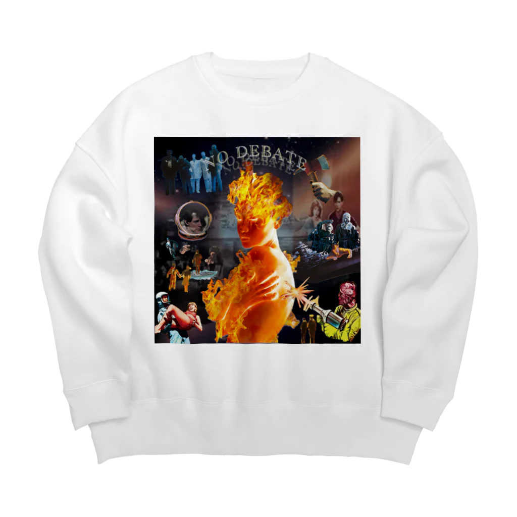 No Debate inc.のJust Ballin now Big Crew Neck Sweatshirt