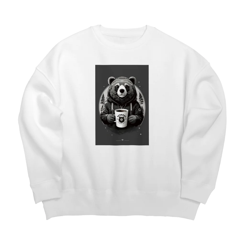 tomohyuのくまのマグカップを持つ熊くん Big Crew Neck Sweatshirt