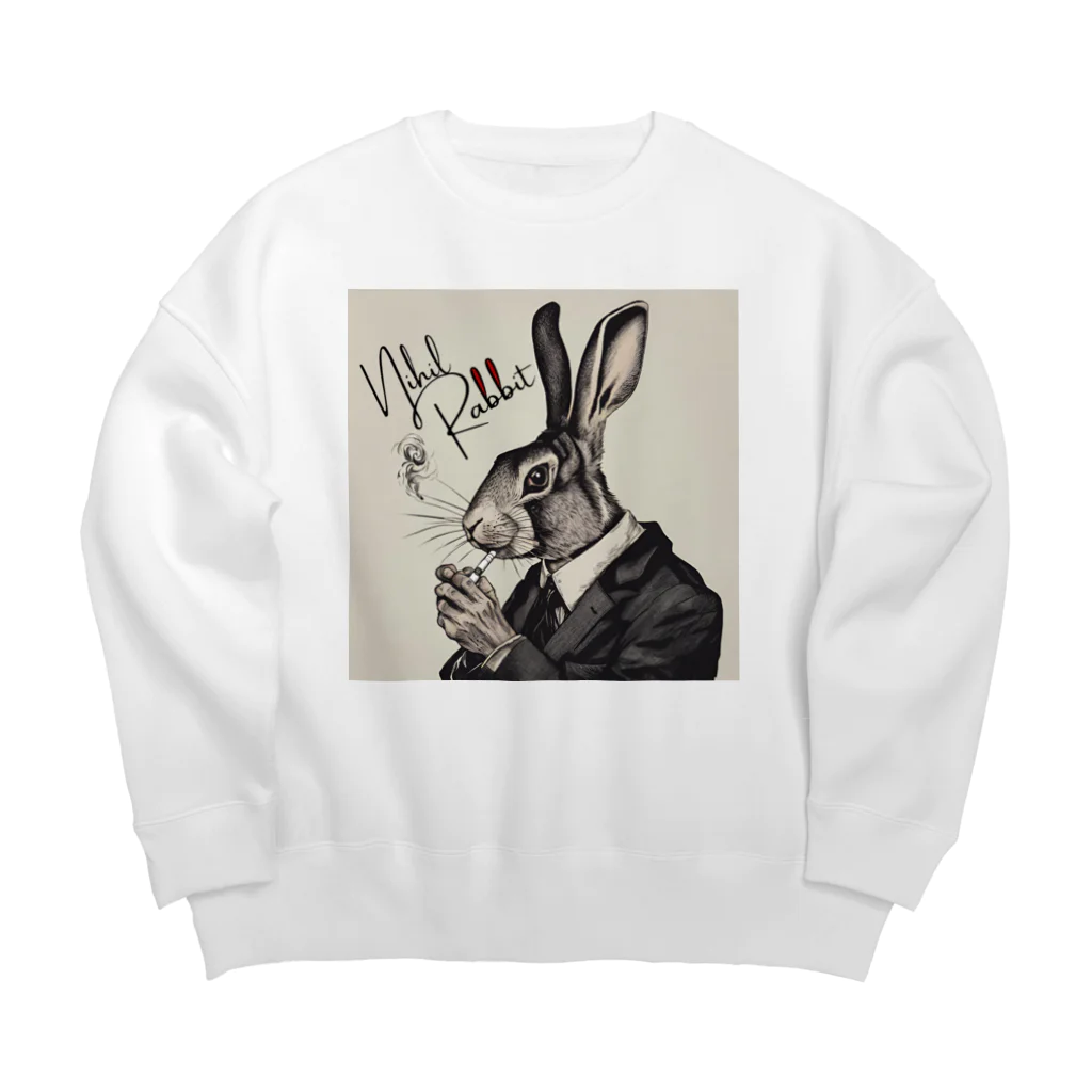 ニヒルうさぎ屋さんのニヒルうさぎ Ⅰ Big Crew Neck Sweatshirt