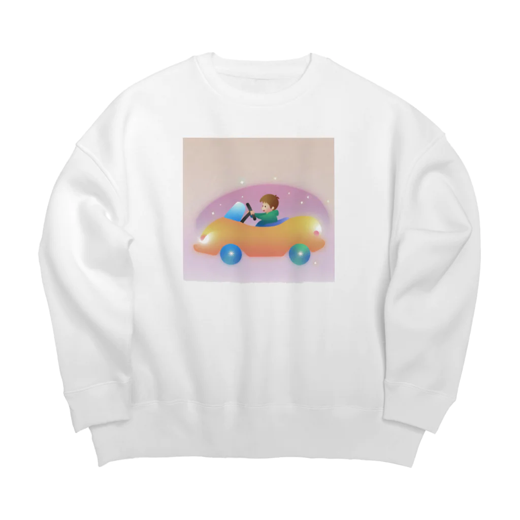 pikkekunのGo!Go!Car! Big Crew Neck Sweatshirt