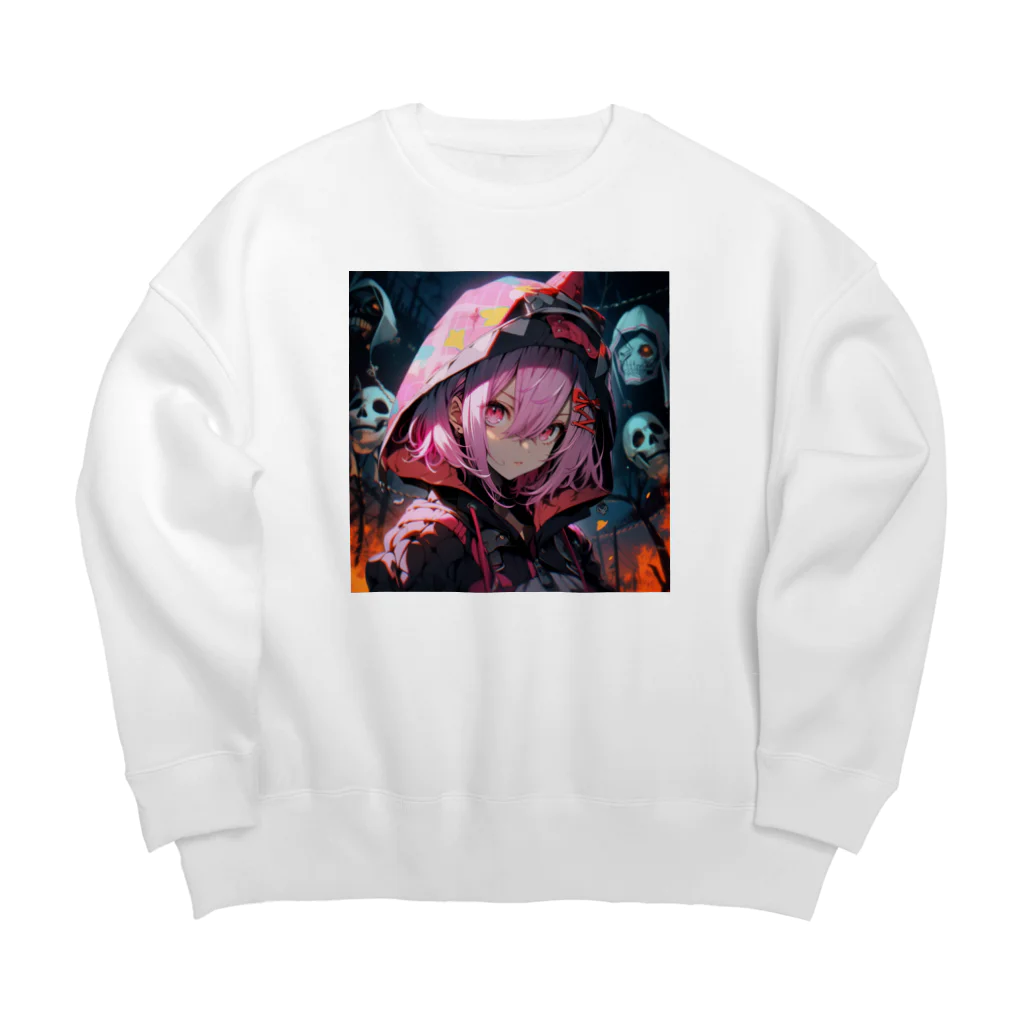 ぶーたんのハロウィン２ Big Crew Neck Sweatshirt