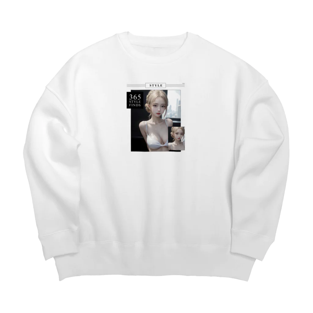 sounya sounyaの美女 図鑑（期待） Big Crew Neck Sweatshirt