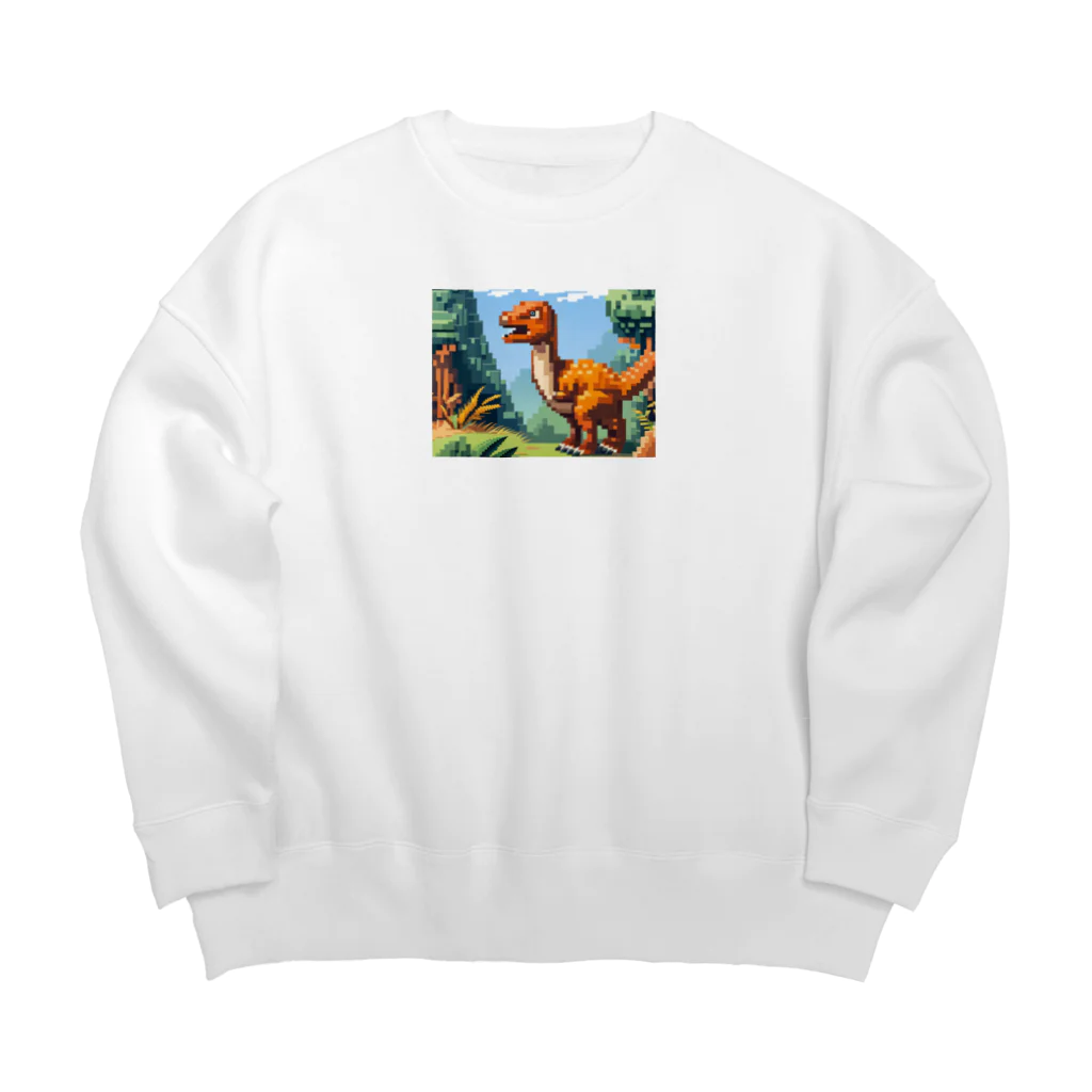 iikyanの恐竜㊾　オヴィラプトル  Big Crew Neck Sweatshirt