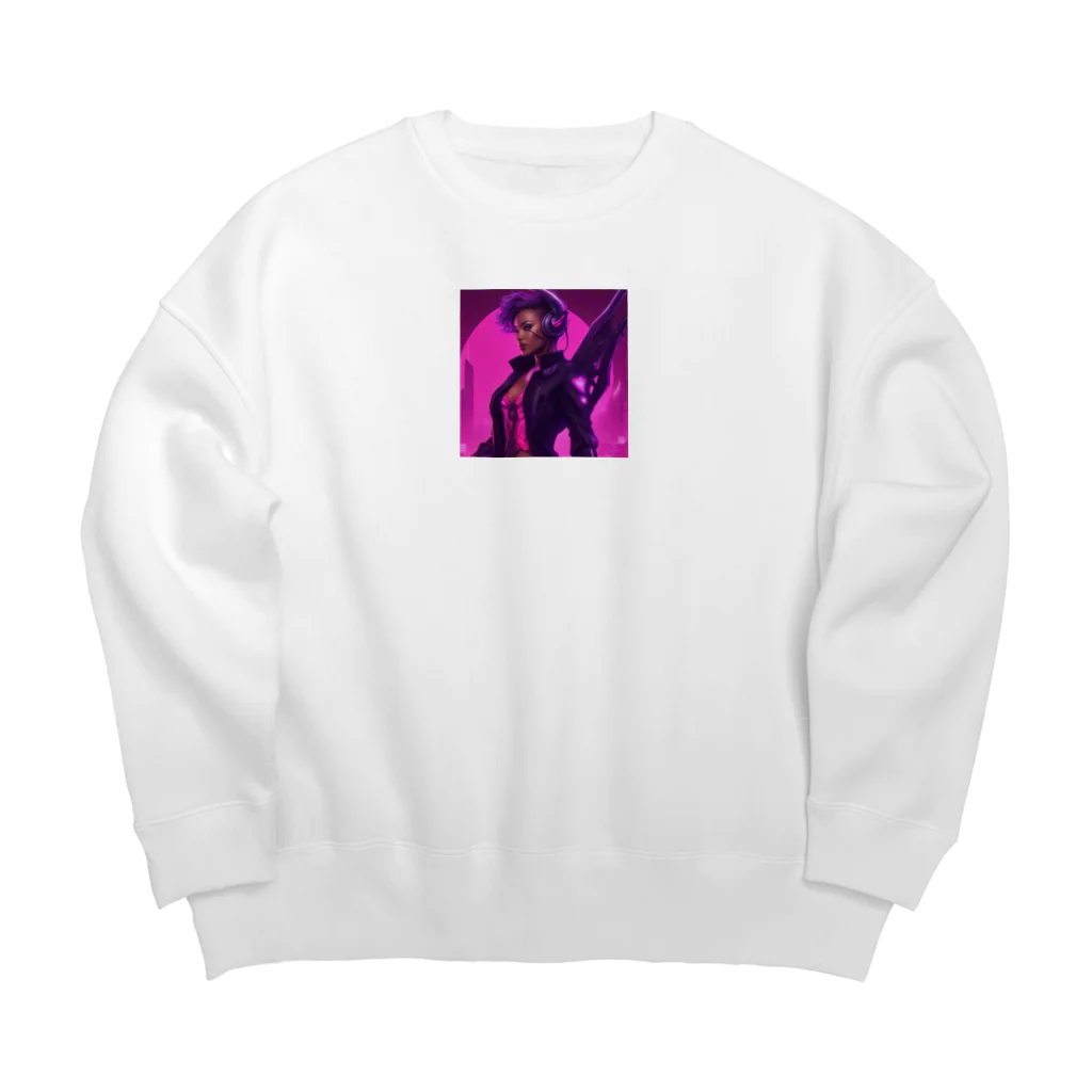 ぽてとのレオナ Big Crew Neck Sweatshirt