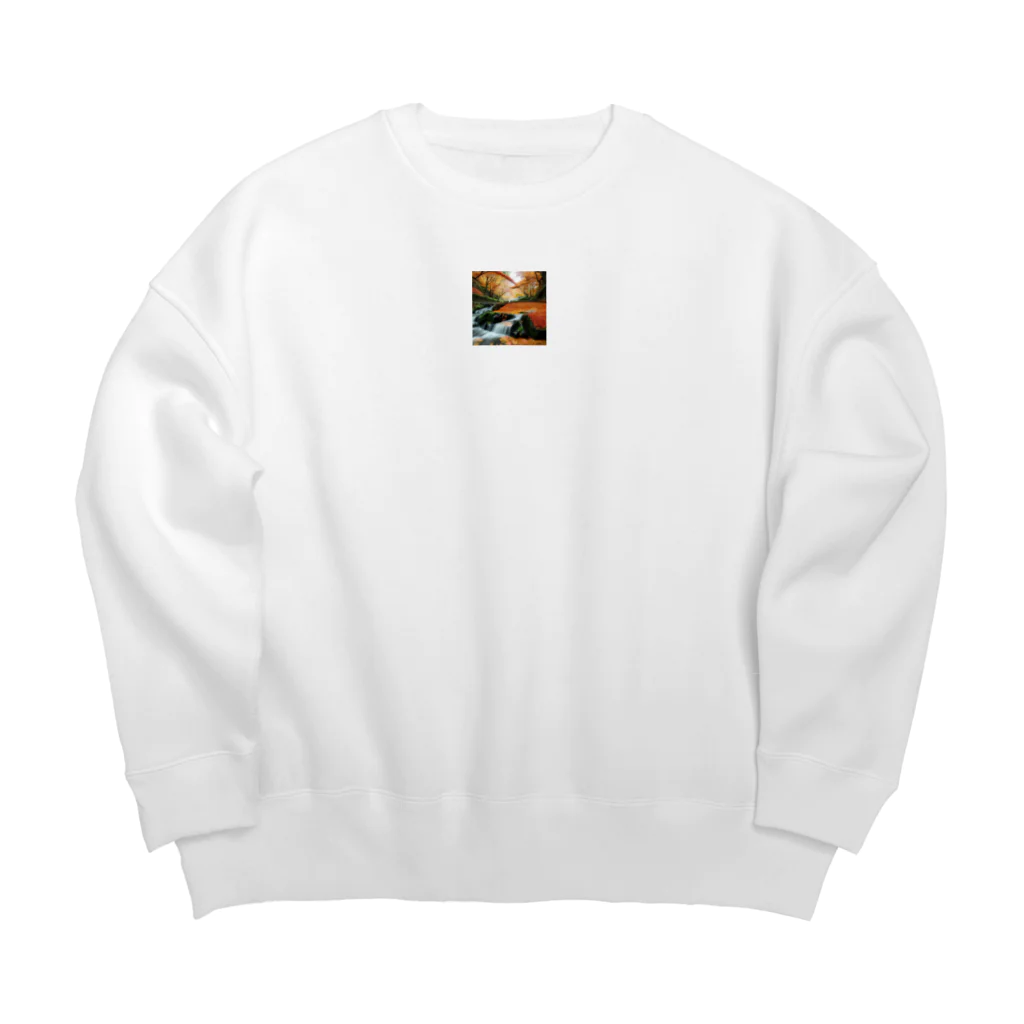 じんパパの紅葉です Big Crew Neck Sweatshirt