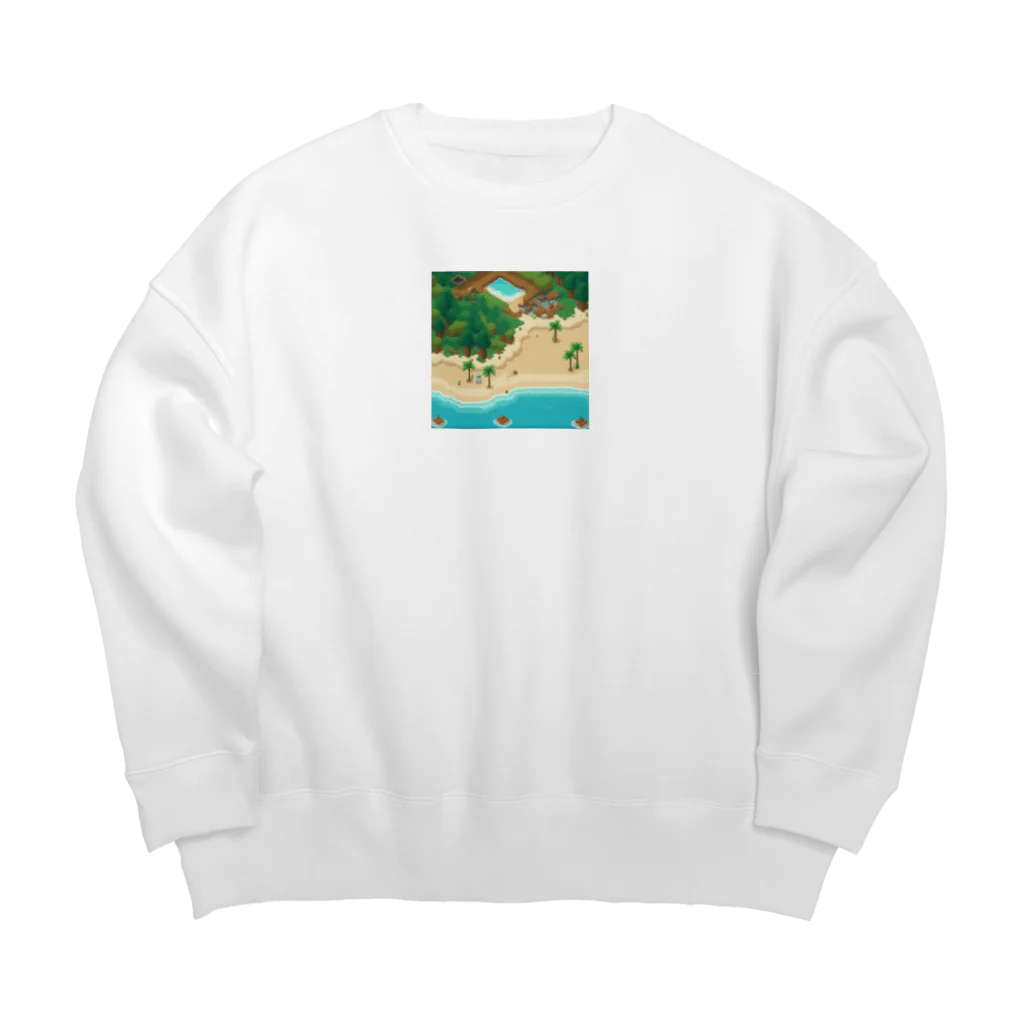 だいすけの美しいビーチ Big Crew Neck Sweatshirt