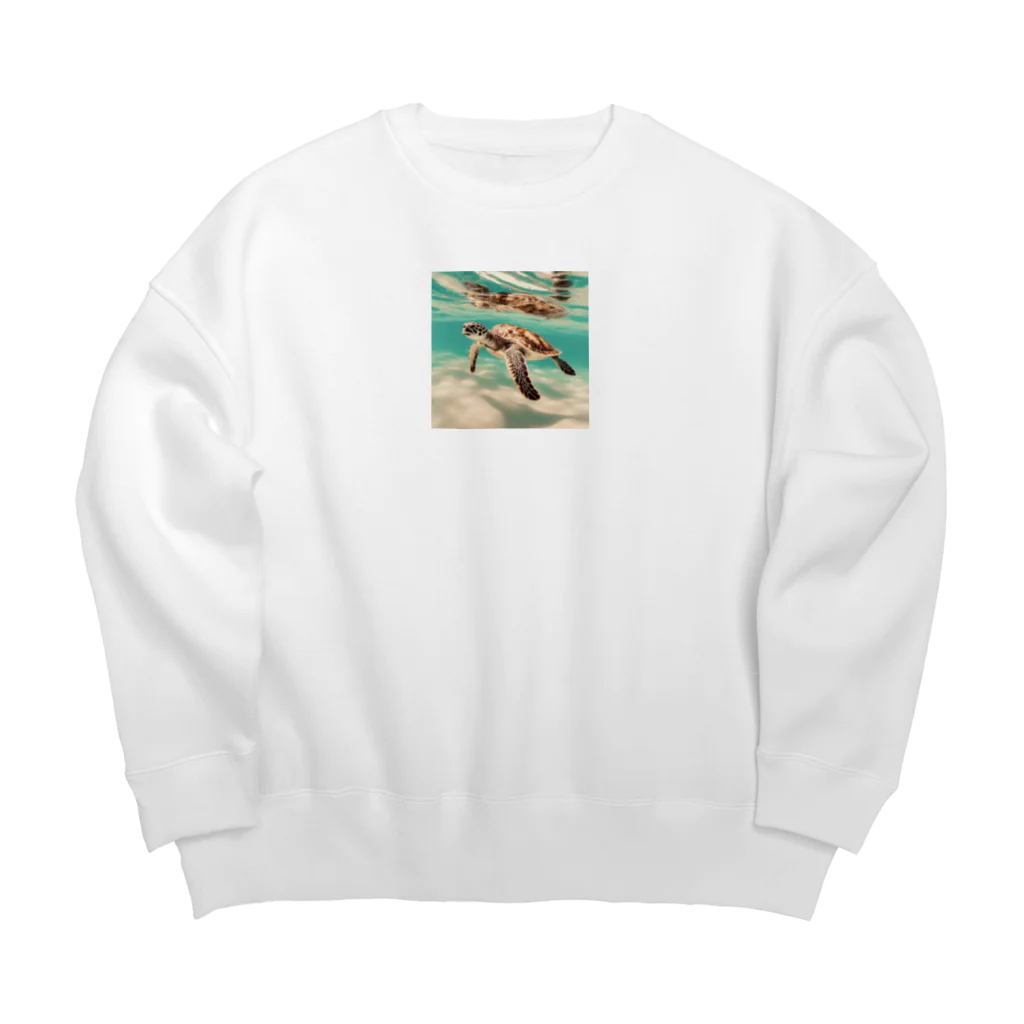 アルタイルのウミガメグッズ Big Crew Neck Sweatshirt