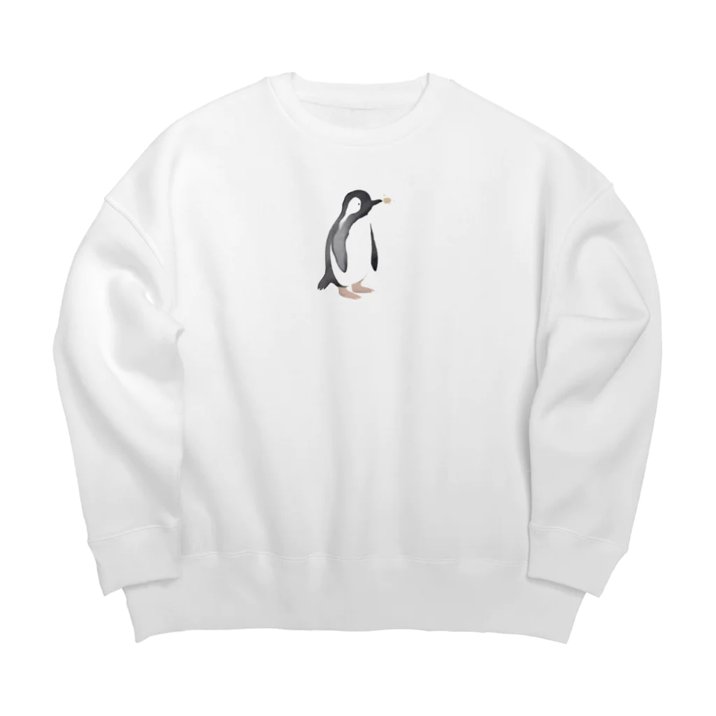 絵本の動物園の朝のペンギン Big Crew Neck Sweatshirt