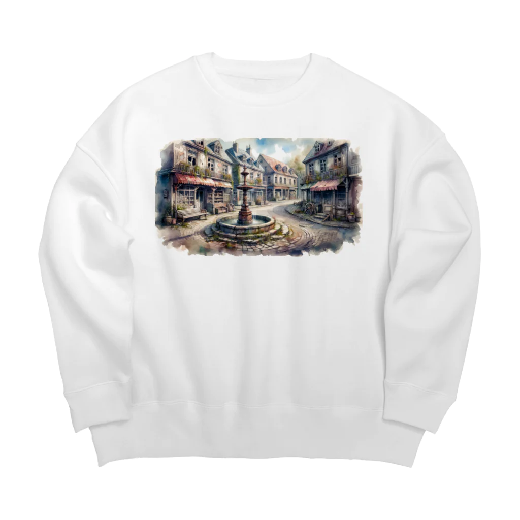 hanabi871の中世 Big Crew Neck Sweatshirt