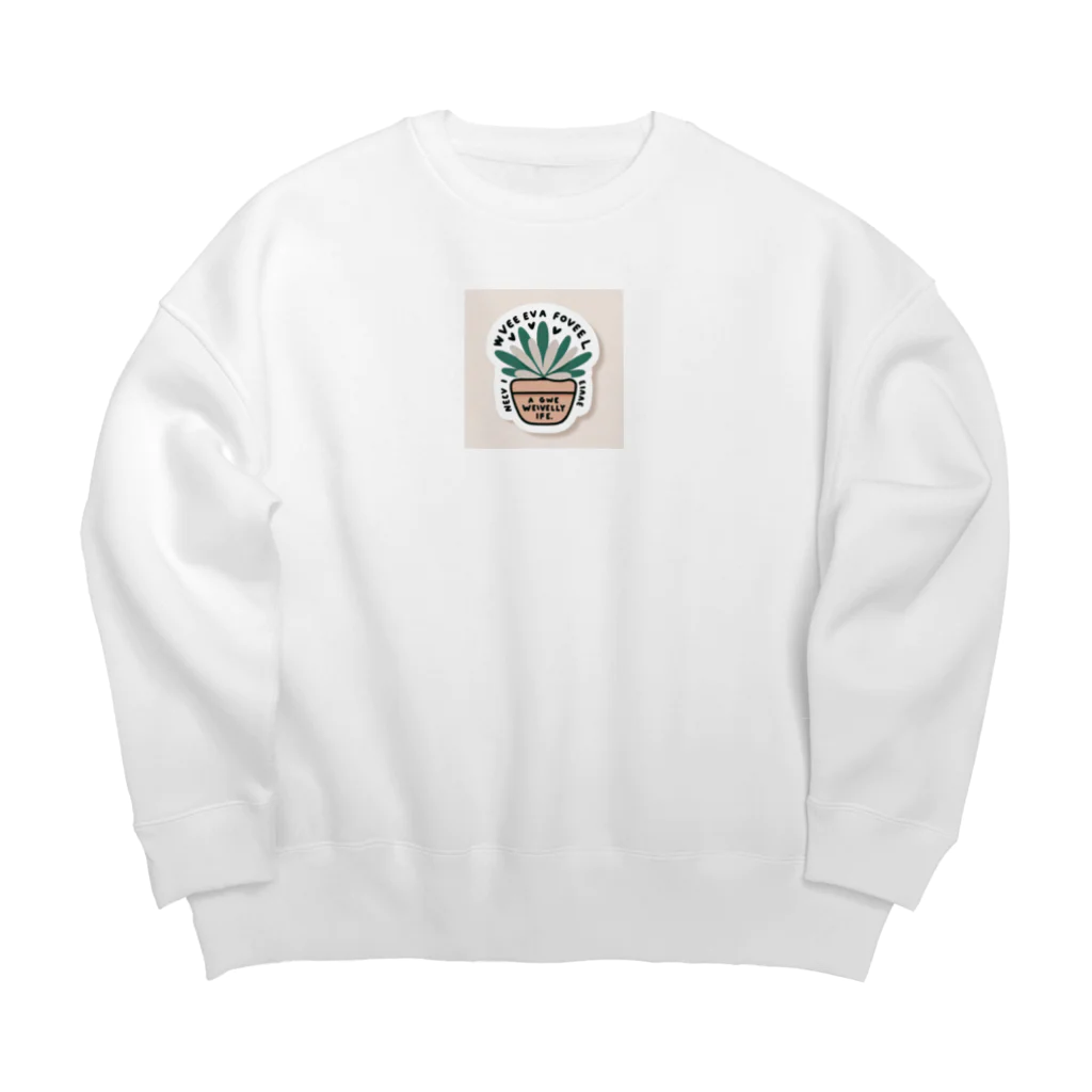 yusaki55maikingのミニマリストサキュレント Big Crew Neck Sweatshirt