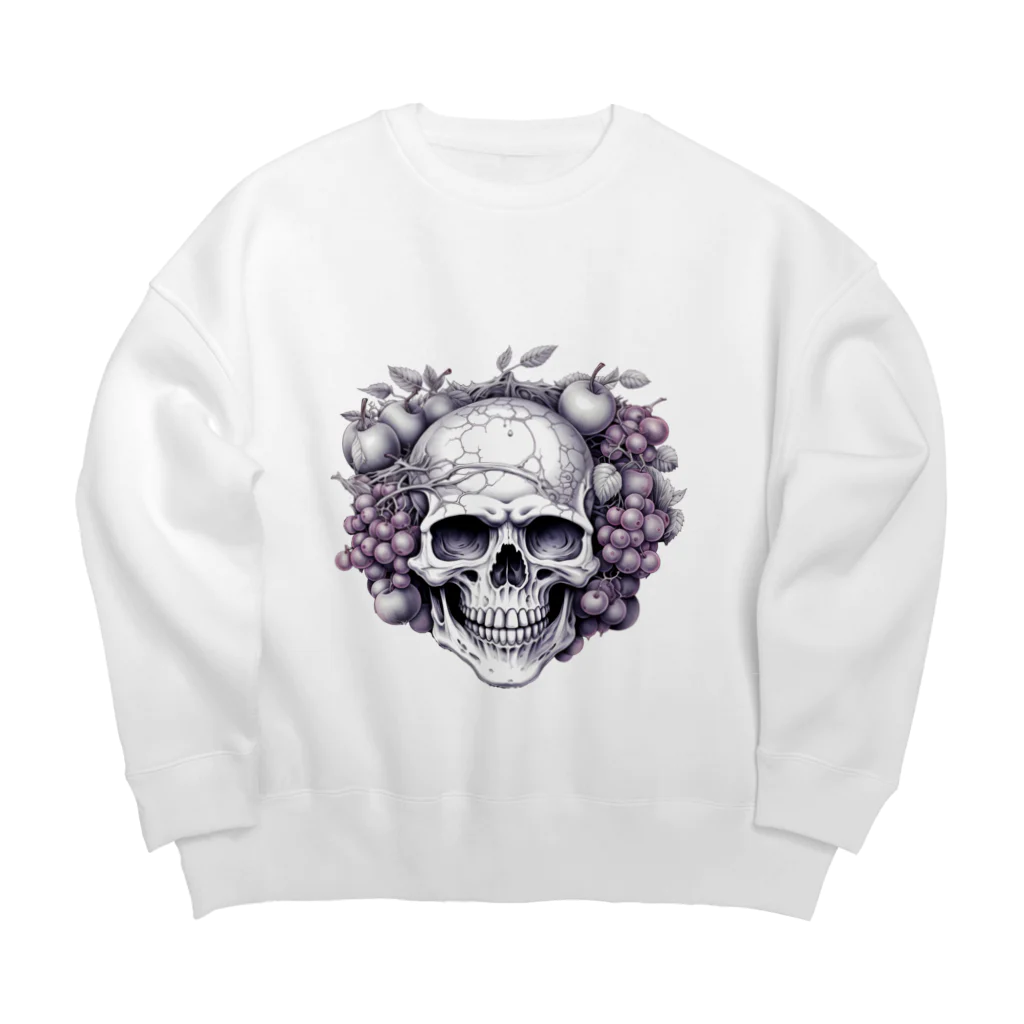 LCOMLのフルーツに囲まれたSKULL Big Crew Neck Sweatshirt