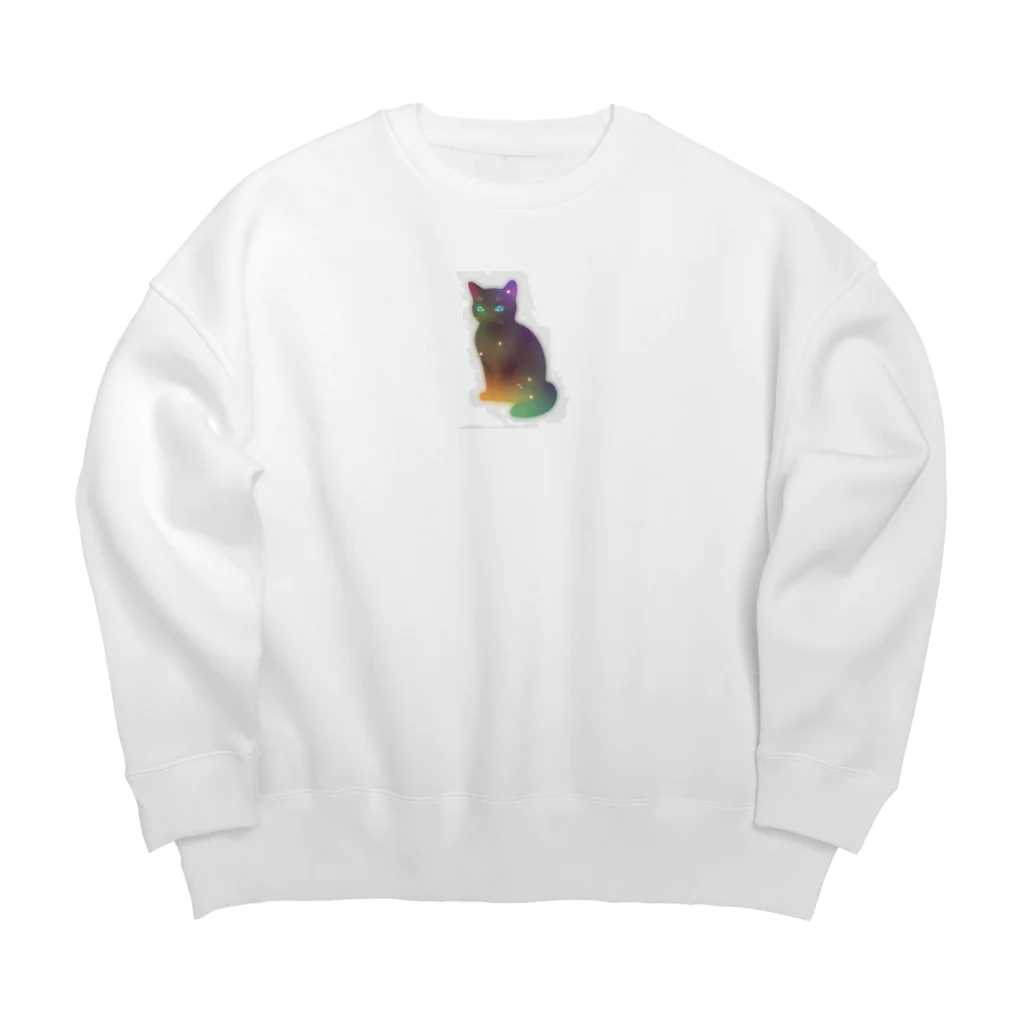 ageha(アゲハ)のくろねこ Big Crew Neck Sweatshirt