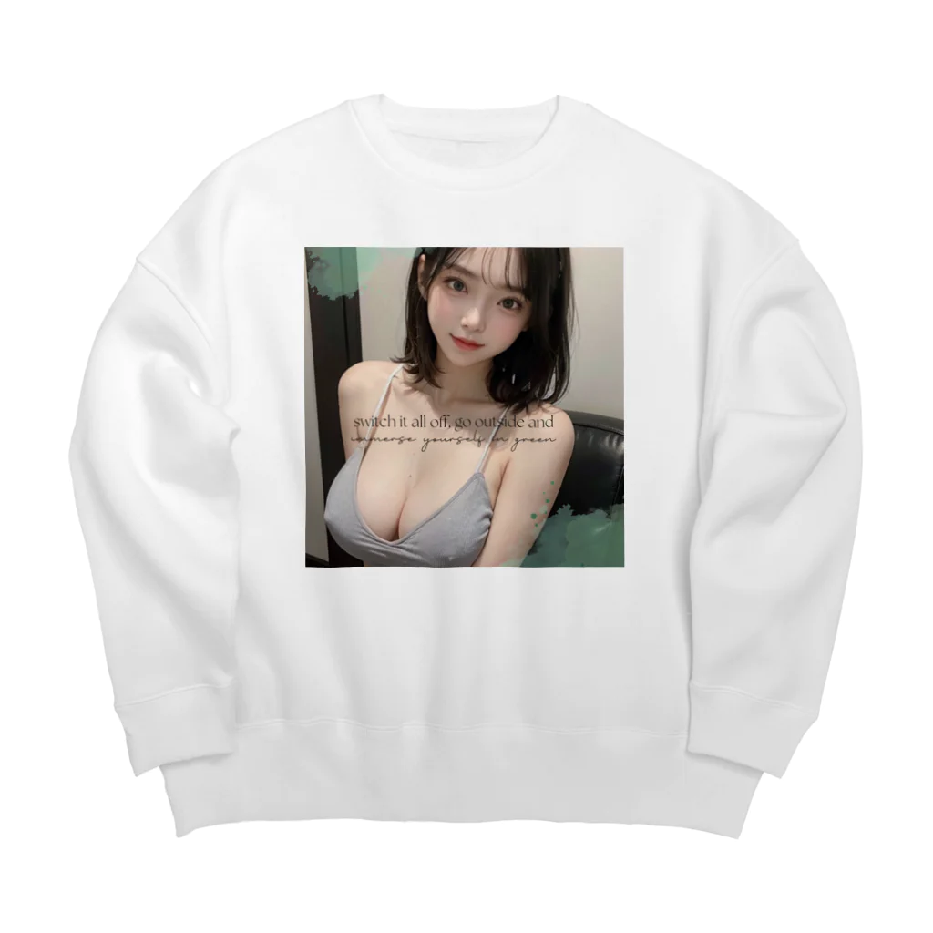 sounya sounyaの美女 図鑑（ニットブラ） Big Crew Neck Sweatshirt