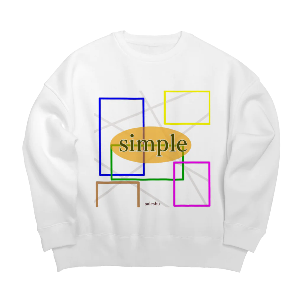 saleshuのsimple ビッグシルエットスウェット