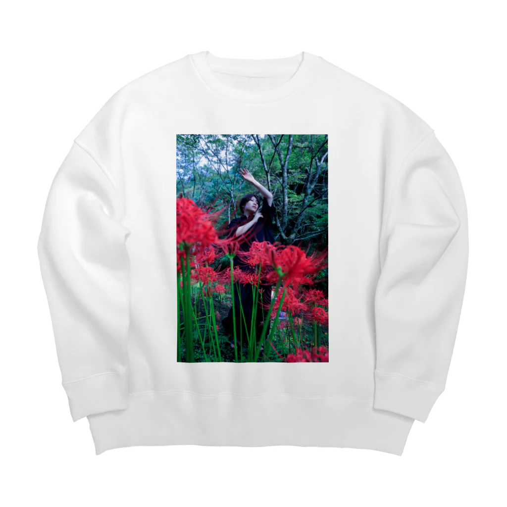 z0t-低予算低コスト製作団体の彼岸花 Big Crew Neck Sweatshirt