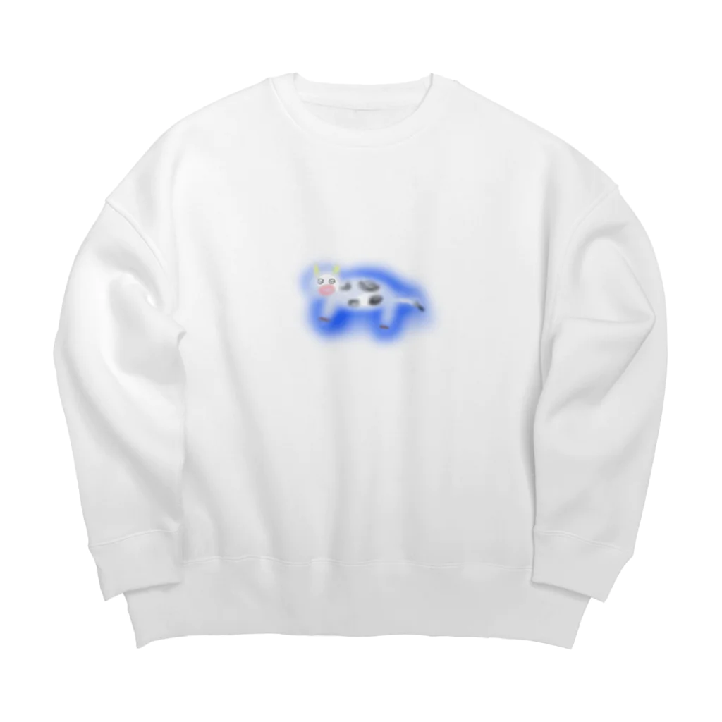 i love frenchfriesのﾓｰﾓｰｳｼ Big Crew Neck Sweatshirt