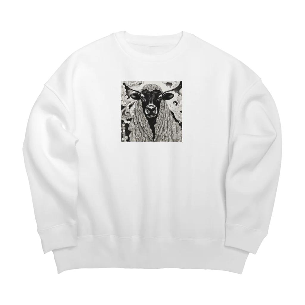 mofu mofu309のあーたネギ買ってきてって頼んだでしょ Big Crew Neck Sweatshirt