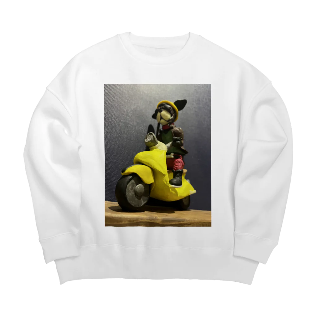 IILIIの犬の散歩 Big Crew Neck Sweatshirt