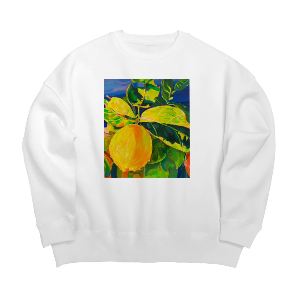 佐保のれもん Big Crew Neck Sweatshirt