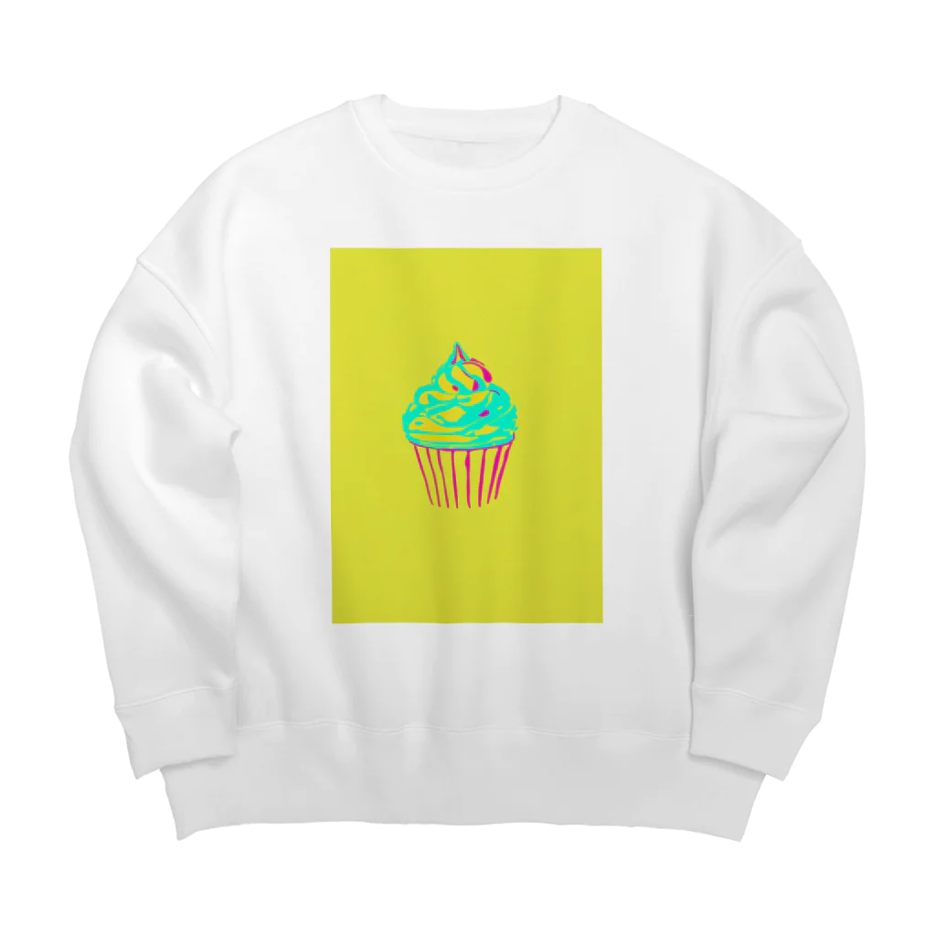 おしょーゆのソフトクリーム Big Crew Neck Sweatshirt