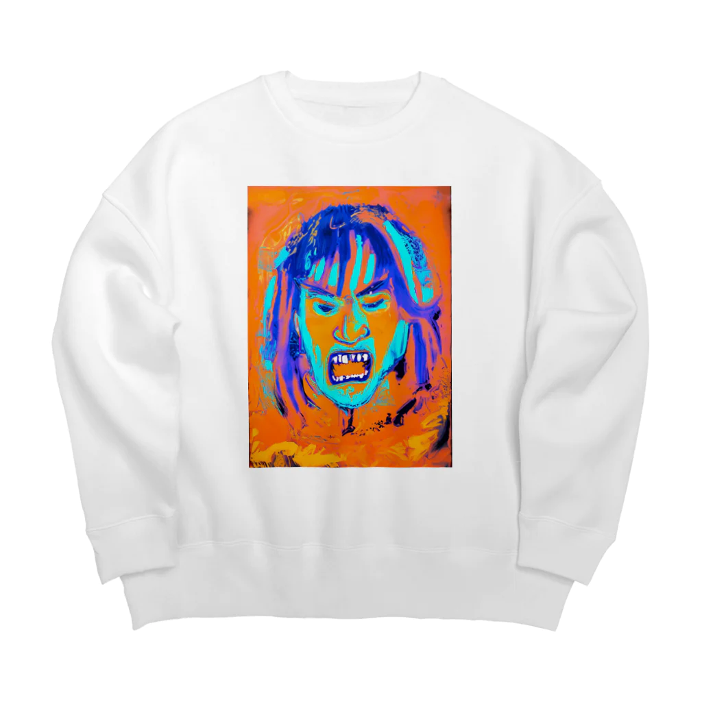 おしょーゆのおこな人 Big Crew Neck Sweatshirt