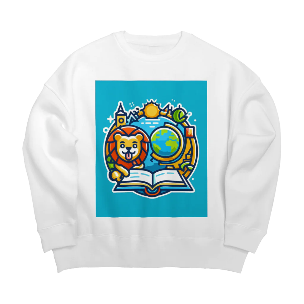 ワンダーワールド・ワンストップのライオンが楽しく学習 Big Crew Neck Sweatshirt