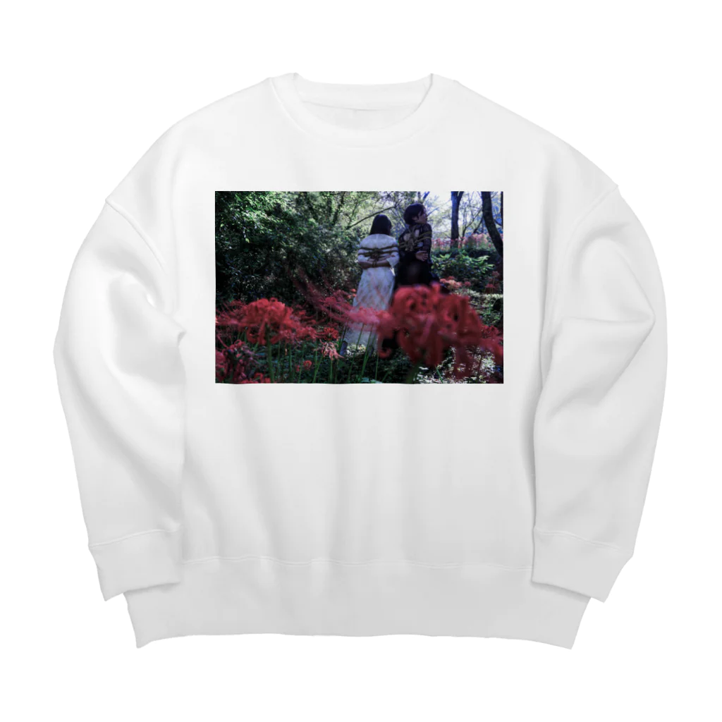 z0t-低予算低コスト製作団体の彼岸花 Big Crew Neck Sweatshirt