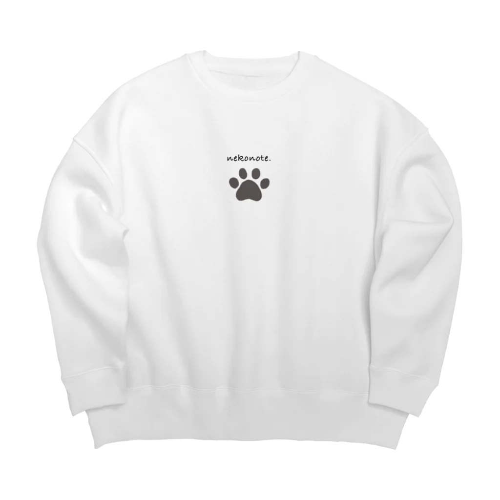 "ねこの手"グッズの"ねこの手"肉球 Big Crew Neck Sweatshirt