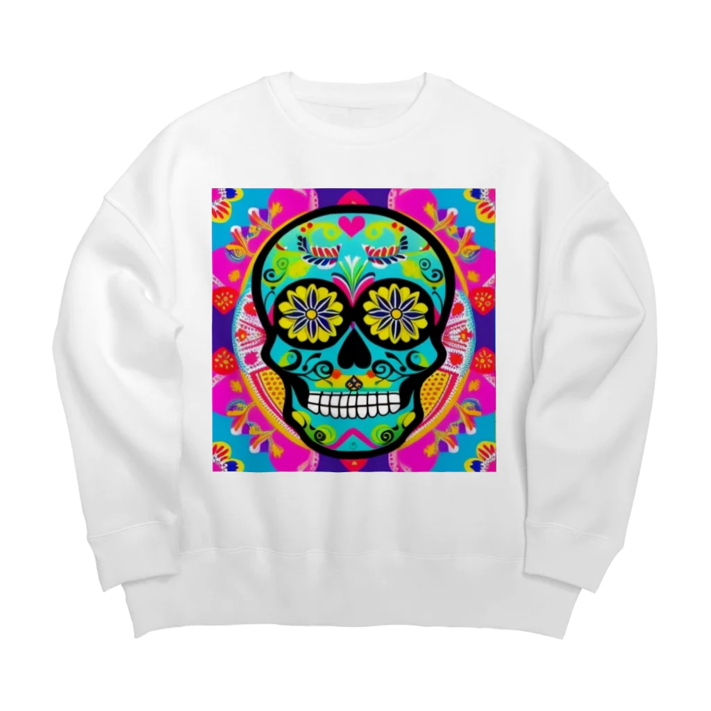 夕凪の凧のsugarskull Big Crew Neck Sweatshirt