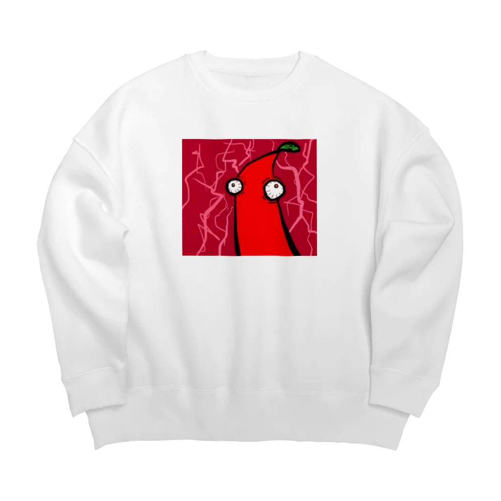 mgmyの赤唐辛子くん Big Crew Neck Sweatshirt