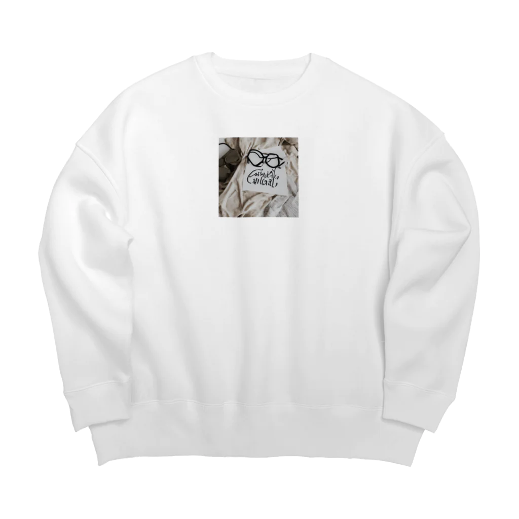 mofu mofu309のコンタクトにしたでいらんわ Big Crew Neck Sweatshirt