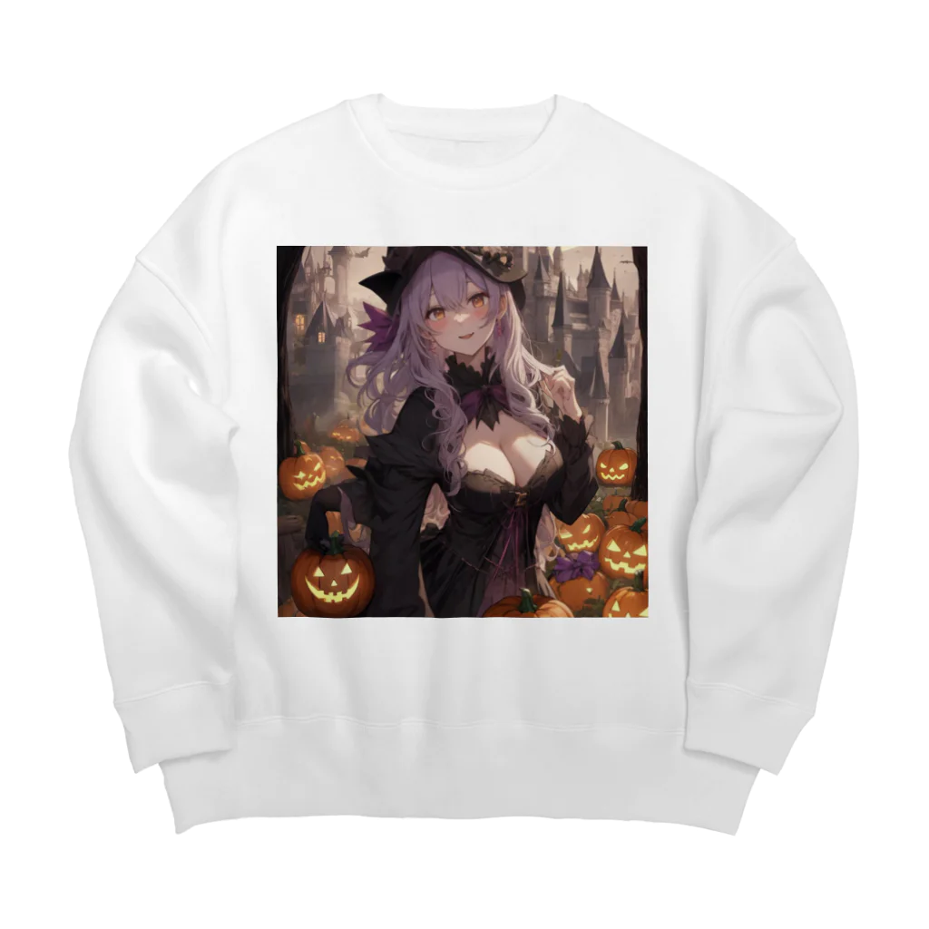 ５６アイテムズのハロウィン魔女 Big Crew Neck Sweatshirt