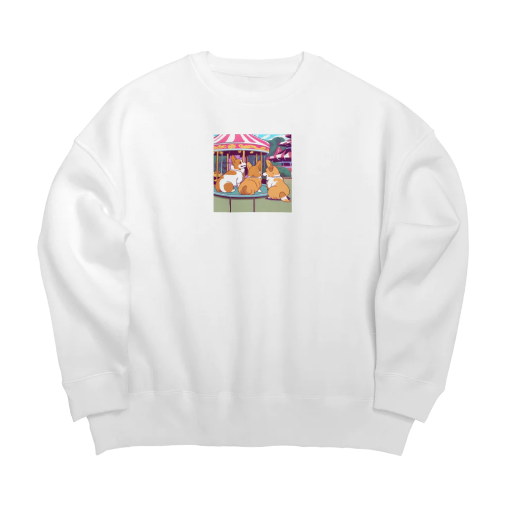 Cute dogsのI love my dogs Big Crew Neck Sweatshirt