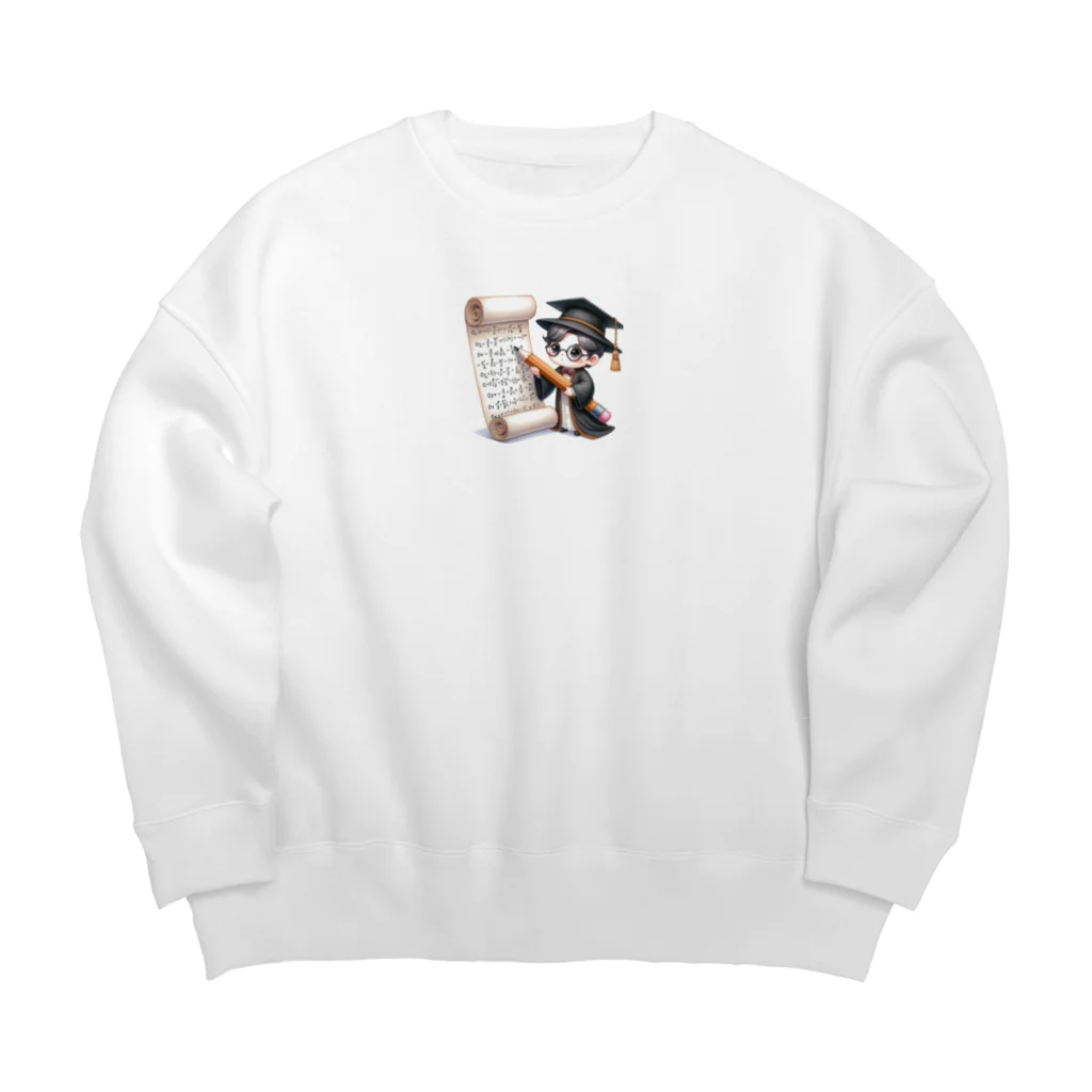 Mathmagicianの数学博士君：魅力あふれる知の冒険者 Big Crew Neck Sweatshirt