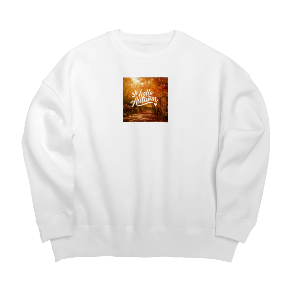 KSK SHOPのHELLO AUTUMN Big Crew Neck Sweatshirt