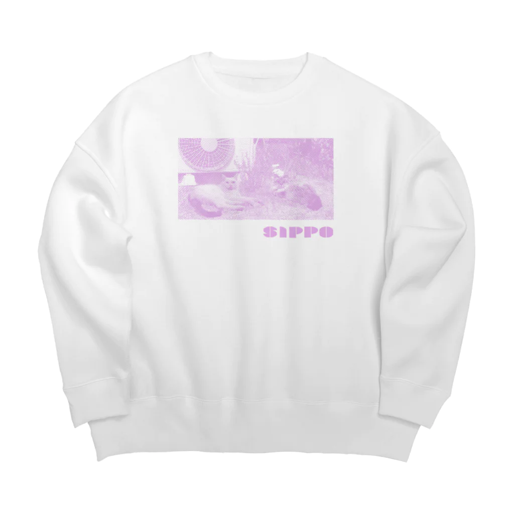 ホタルのSANPO  SIPPO  PINK Big Crew Neck Sweatshirt