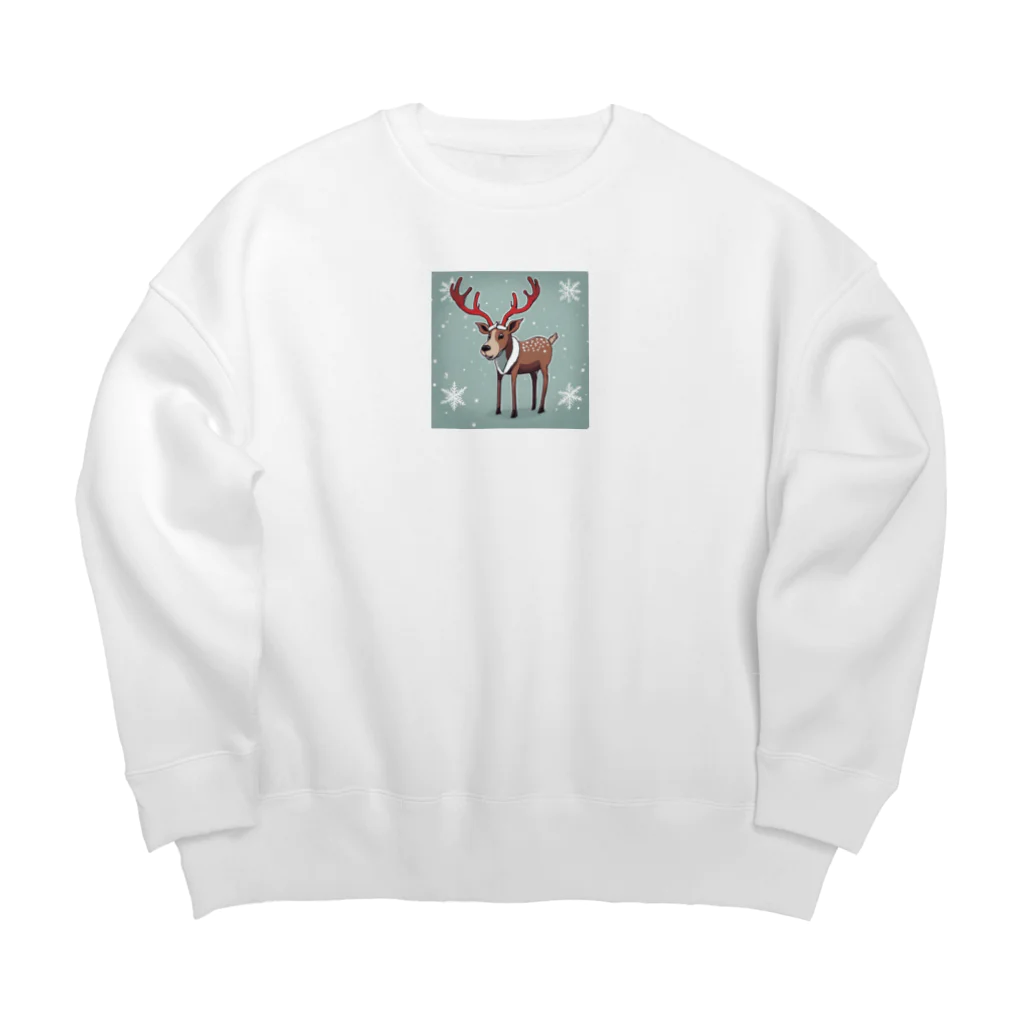 Seyadeのクリスマスに使えるトナカイグッズ Big Crew Neck Sweatshirt