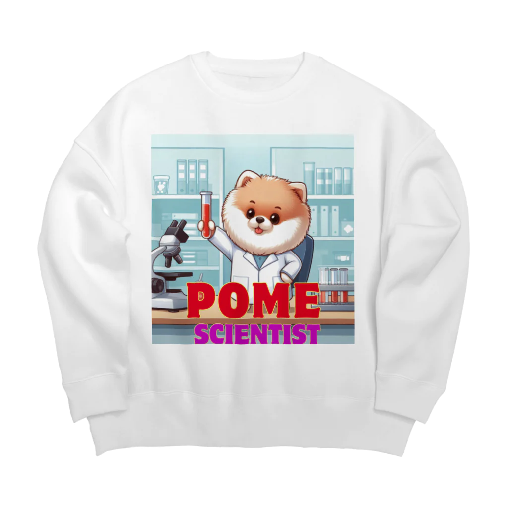 Pom-Dog'sのポメサイエンティスト Big Crew Neck Sweatshirt