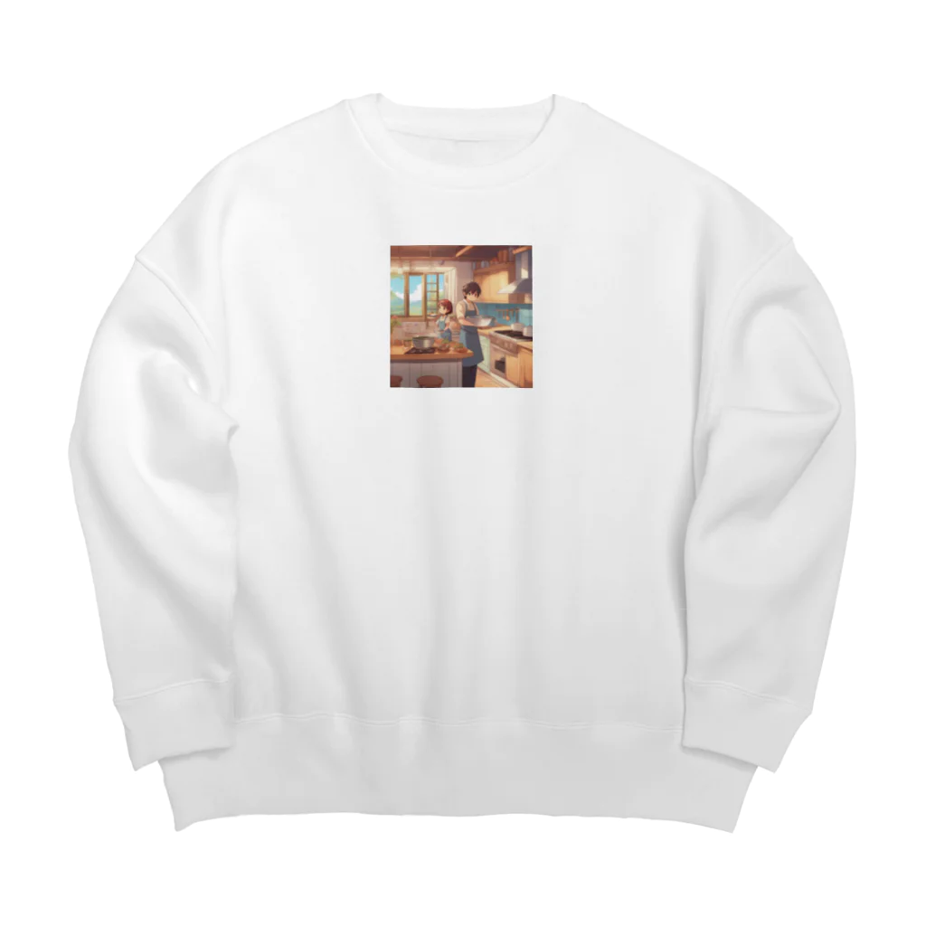 toko-tenの休日 Big Crew Neck Sweatshirt