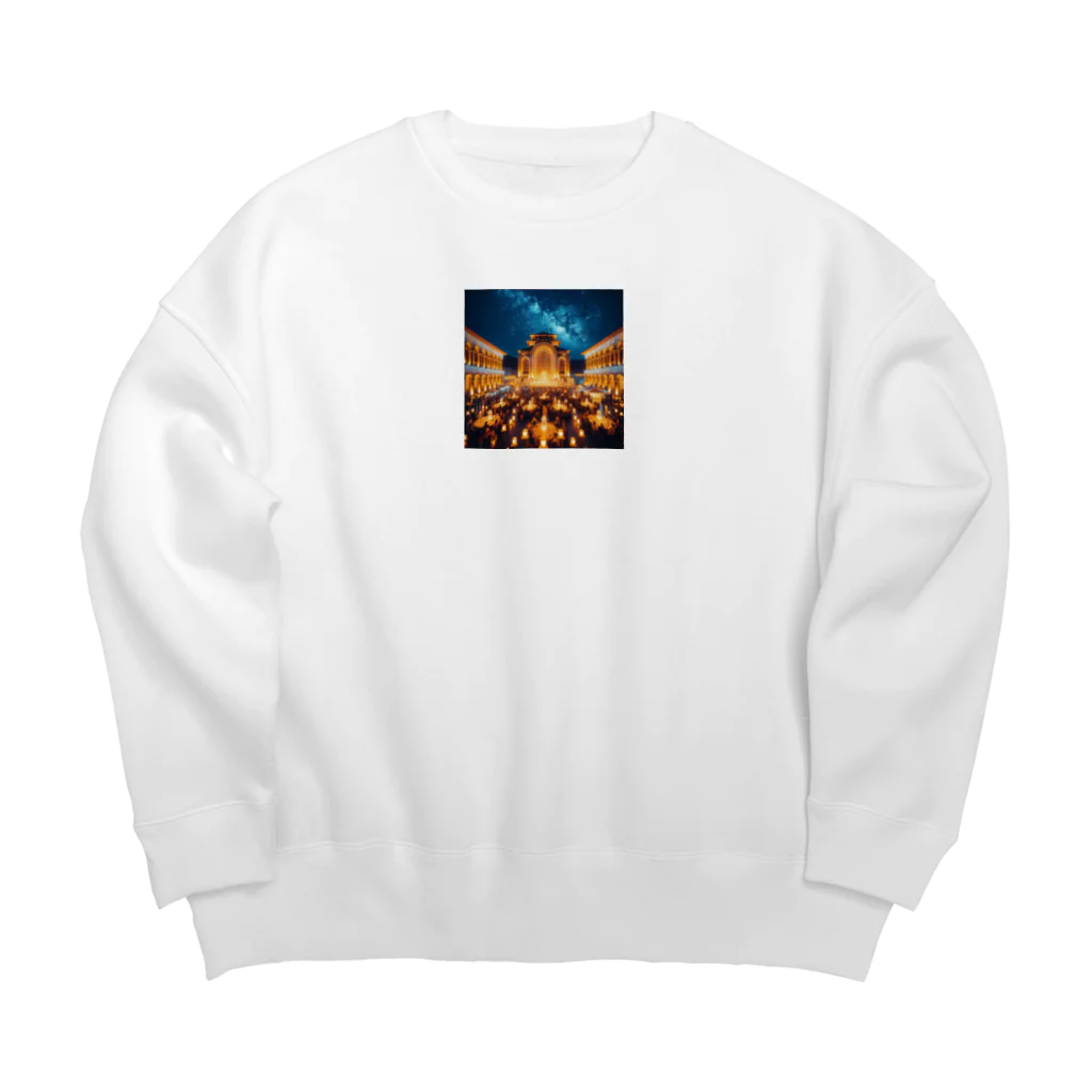 Innovat-Leapの星空の下 Big Crew Neck Sweatshirt