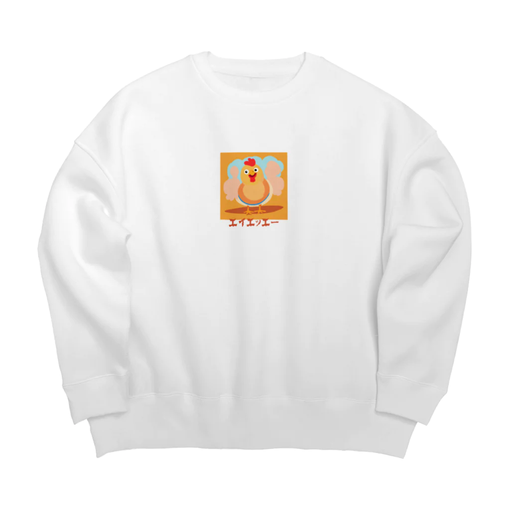 maipenraiのタイ ニワトリ Big Crew Neck Sweatshirt