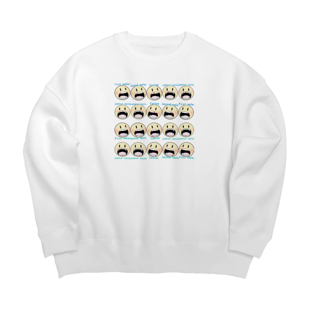 Osoro DesignのCherish family memories（Baby teeth） Big Crew Neck Sweatshirt